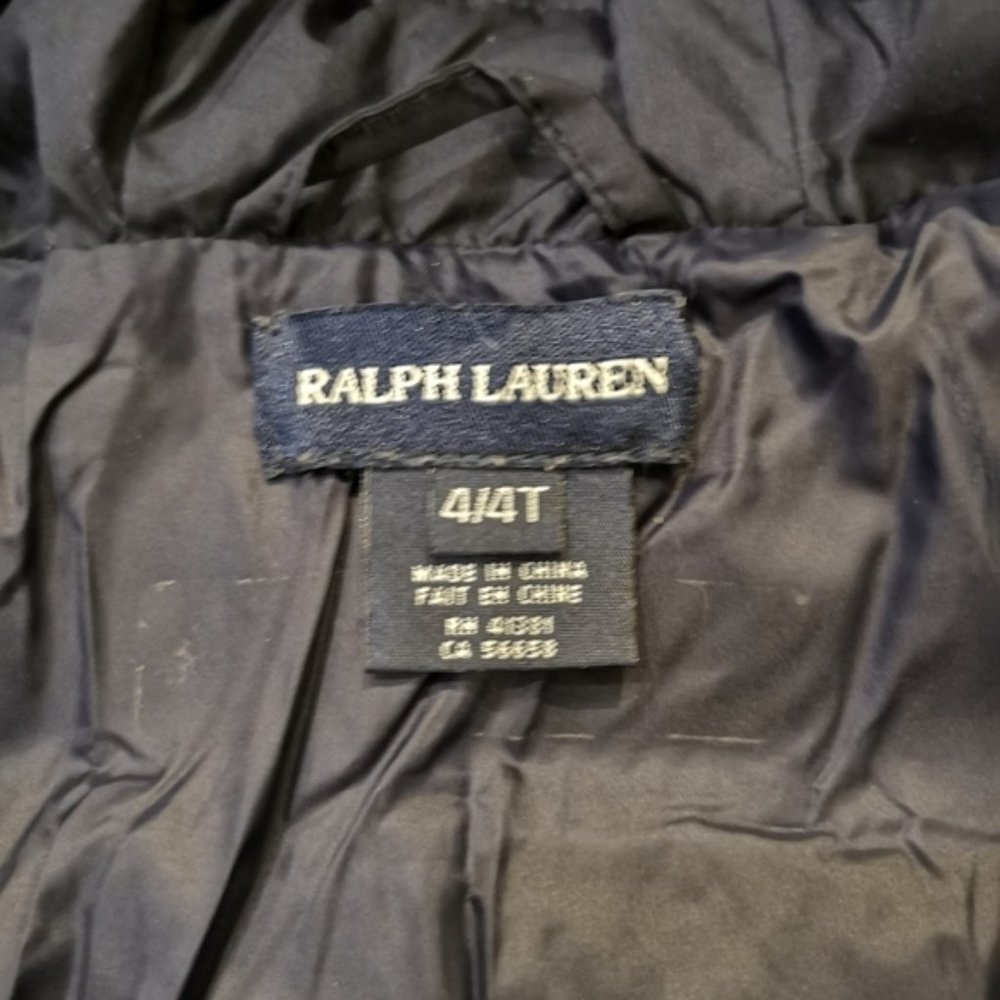Polo Ralph Lauren, Down jacket girls SZ 4T, Navy, Warm, Winter, Puffer. - Picture 5 of 6